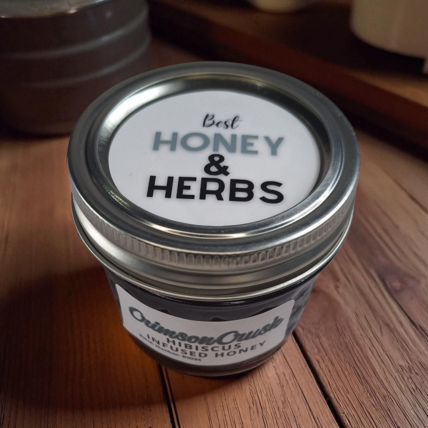 Crimson Crush – Hibiscus-Infused Honey