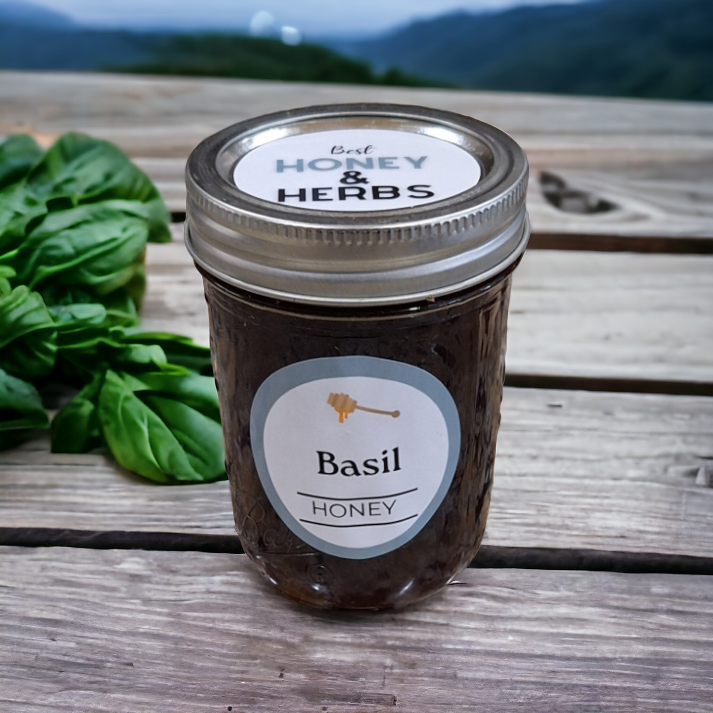 Basil Infused Honey