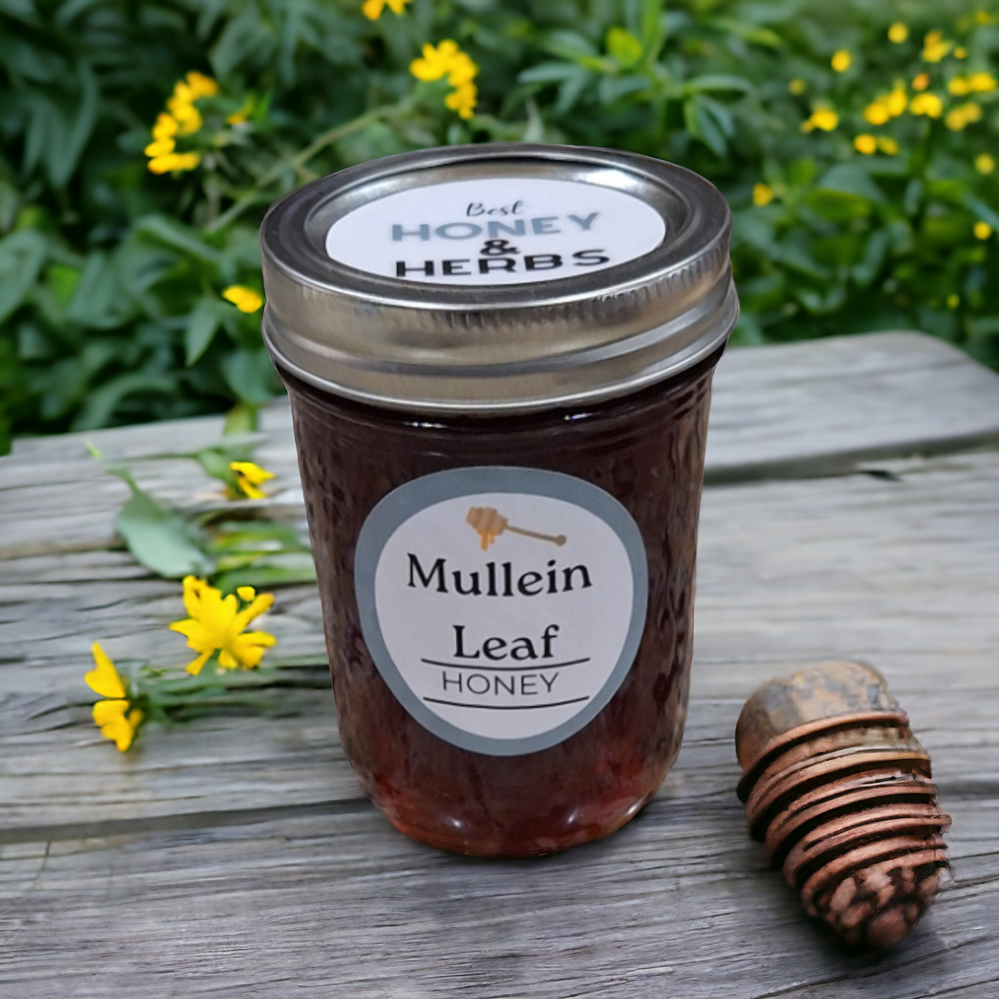 Mullein Leaf Infused Honey