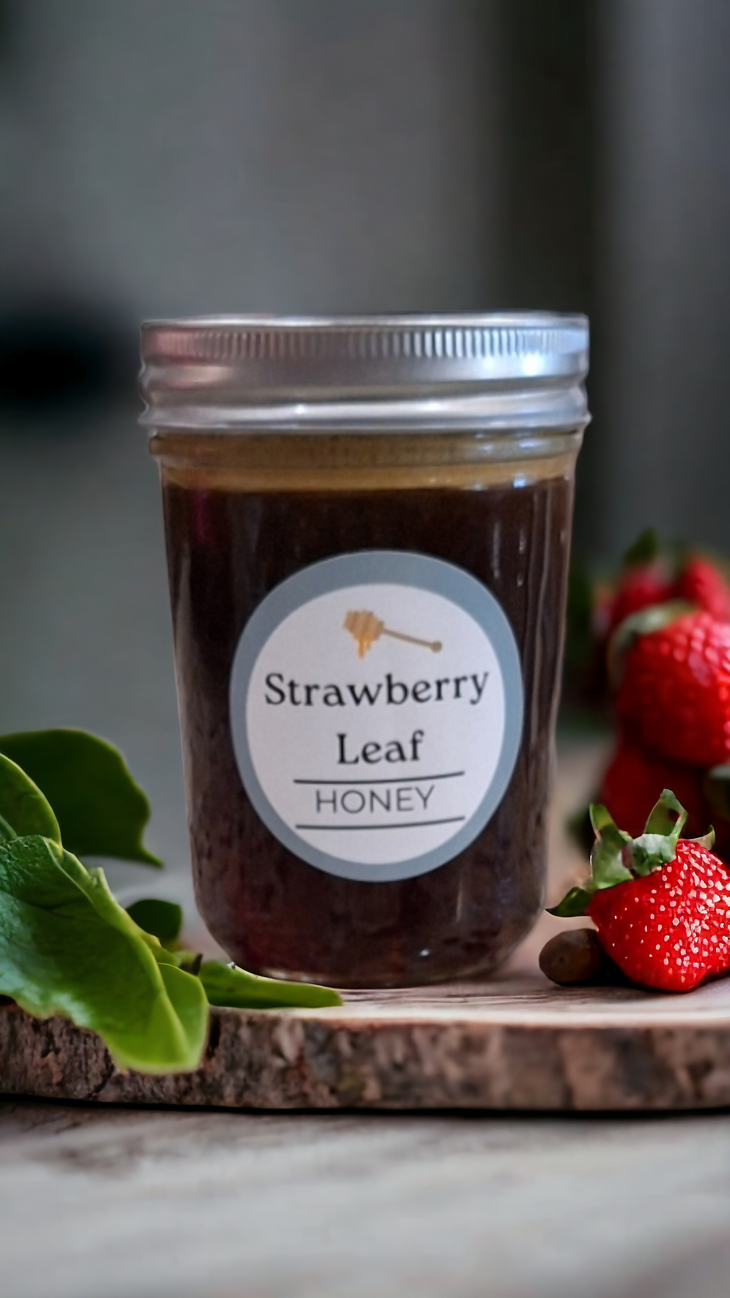 Strawberry Leaf Infused  Honey