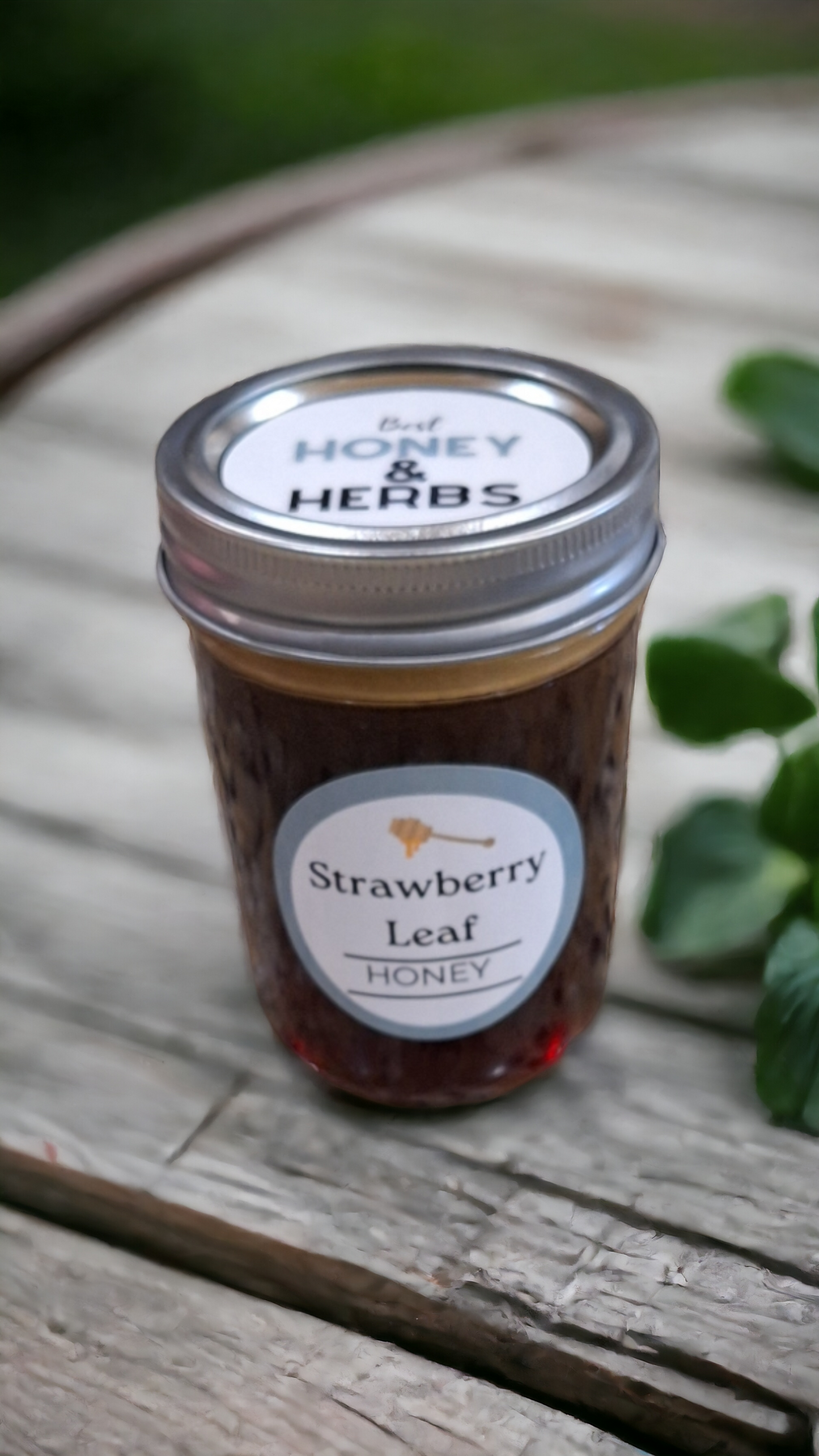 Strawberry Leaf Infused  Honey