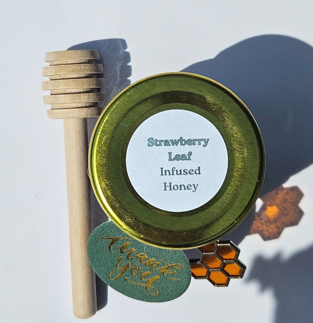 Berry Subtle – Strawberry Leaf-Infused Honey