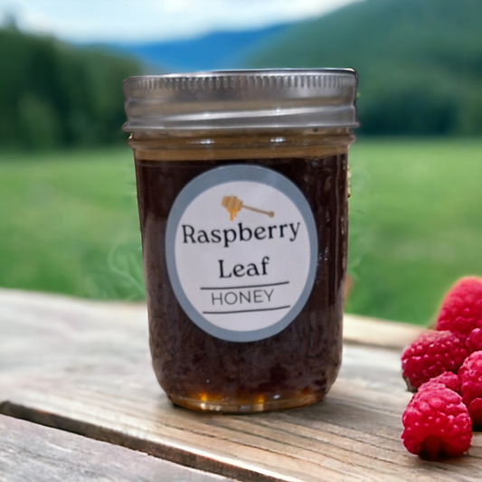 Raspberry Leaf Infused Honey