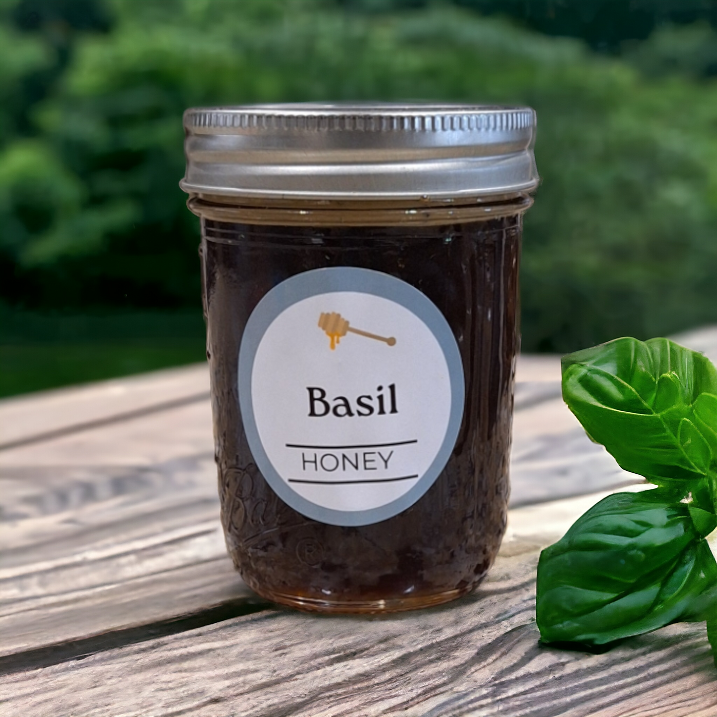 Basil Infused Honey