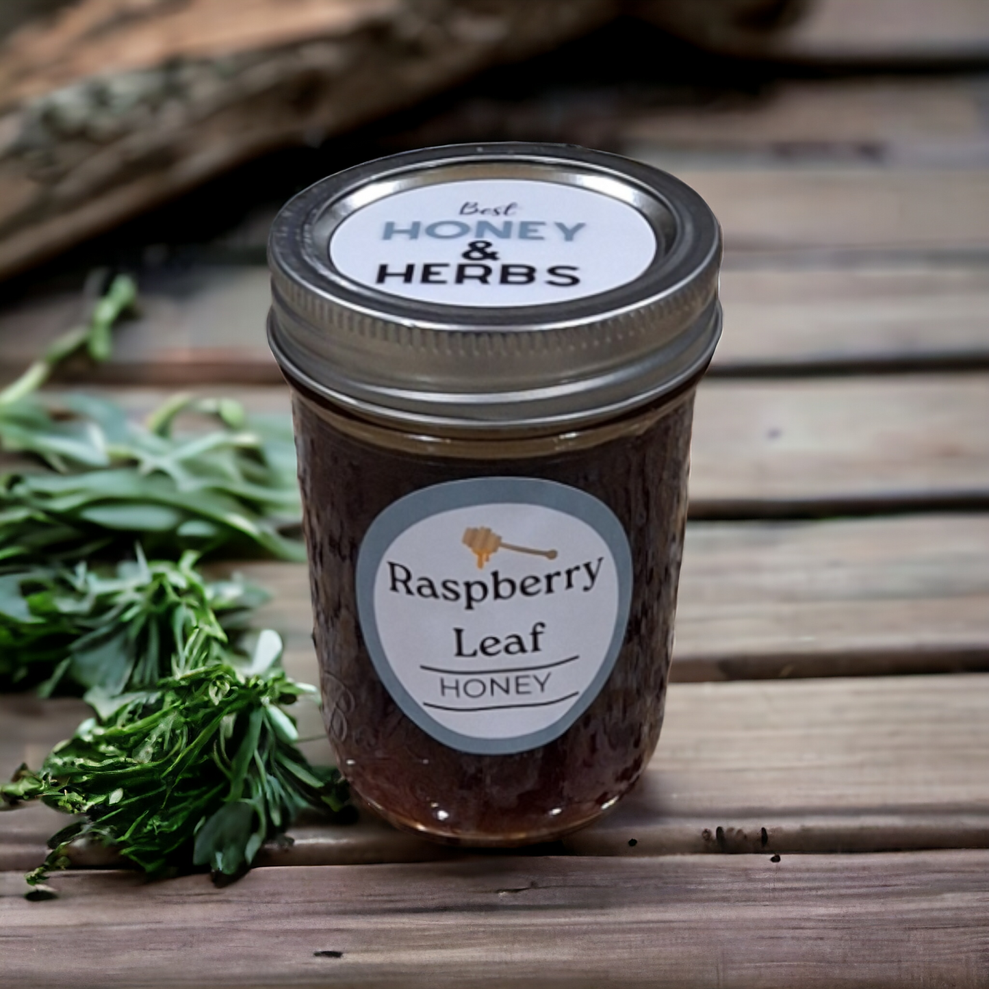 Raspberry Leaf Infused Honey